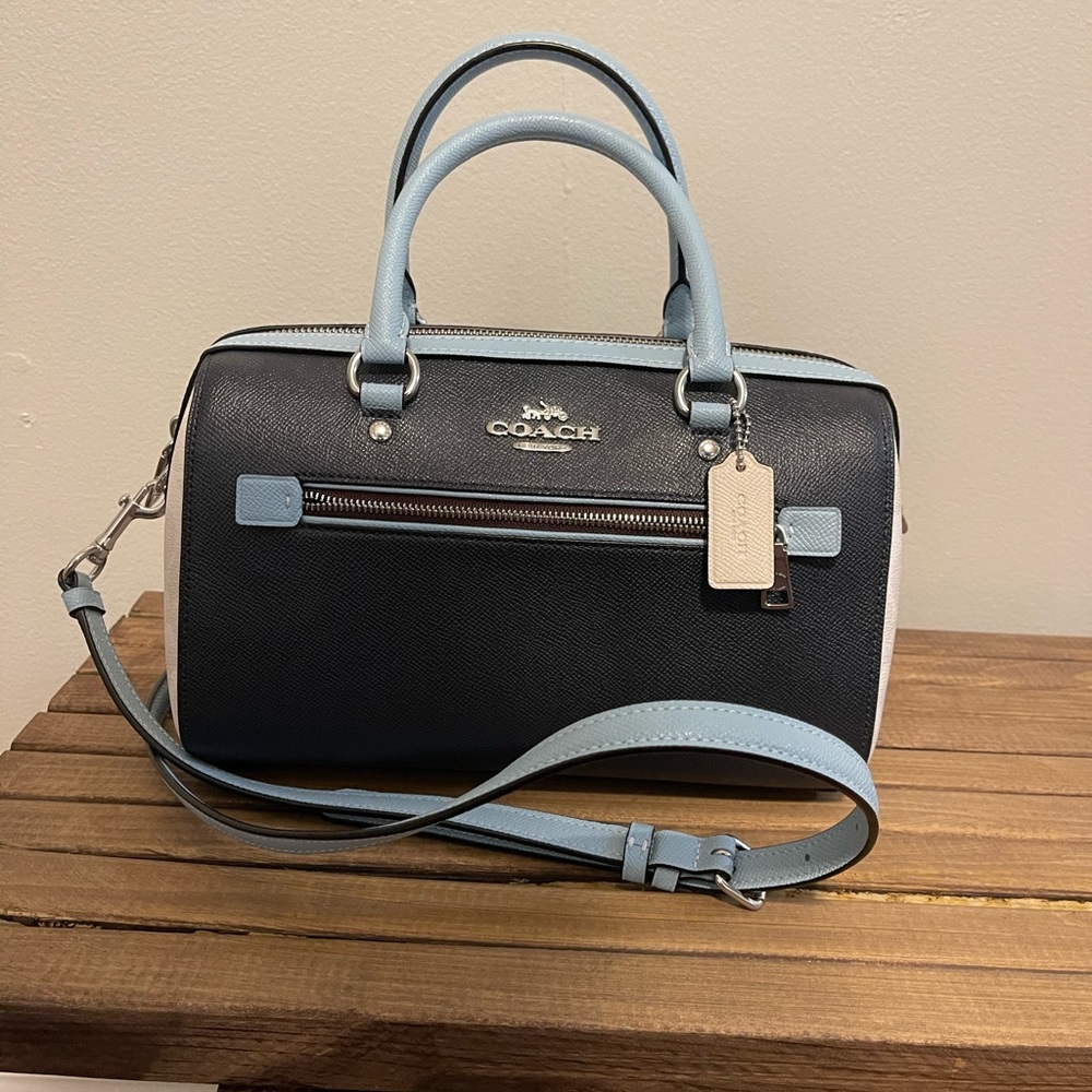 Coach Rowan Satchel Signature Canvas with strap